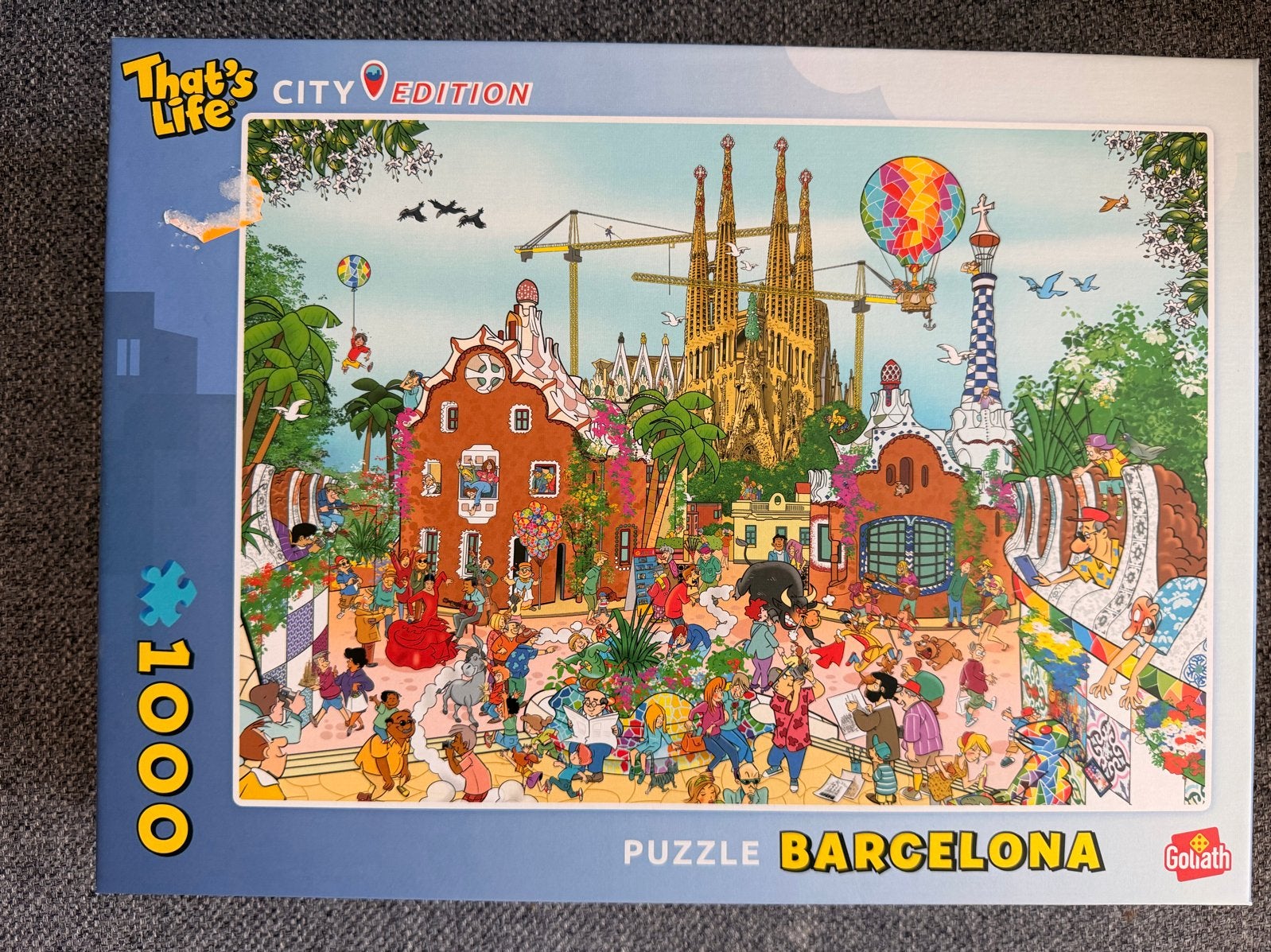 That's Life City Edition Barcelona 1000 stukjes puzzel, Ophalen of Verzenden, 500 t/m 1500 stukjes, Zo goed als nieuw, Legpuzzel