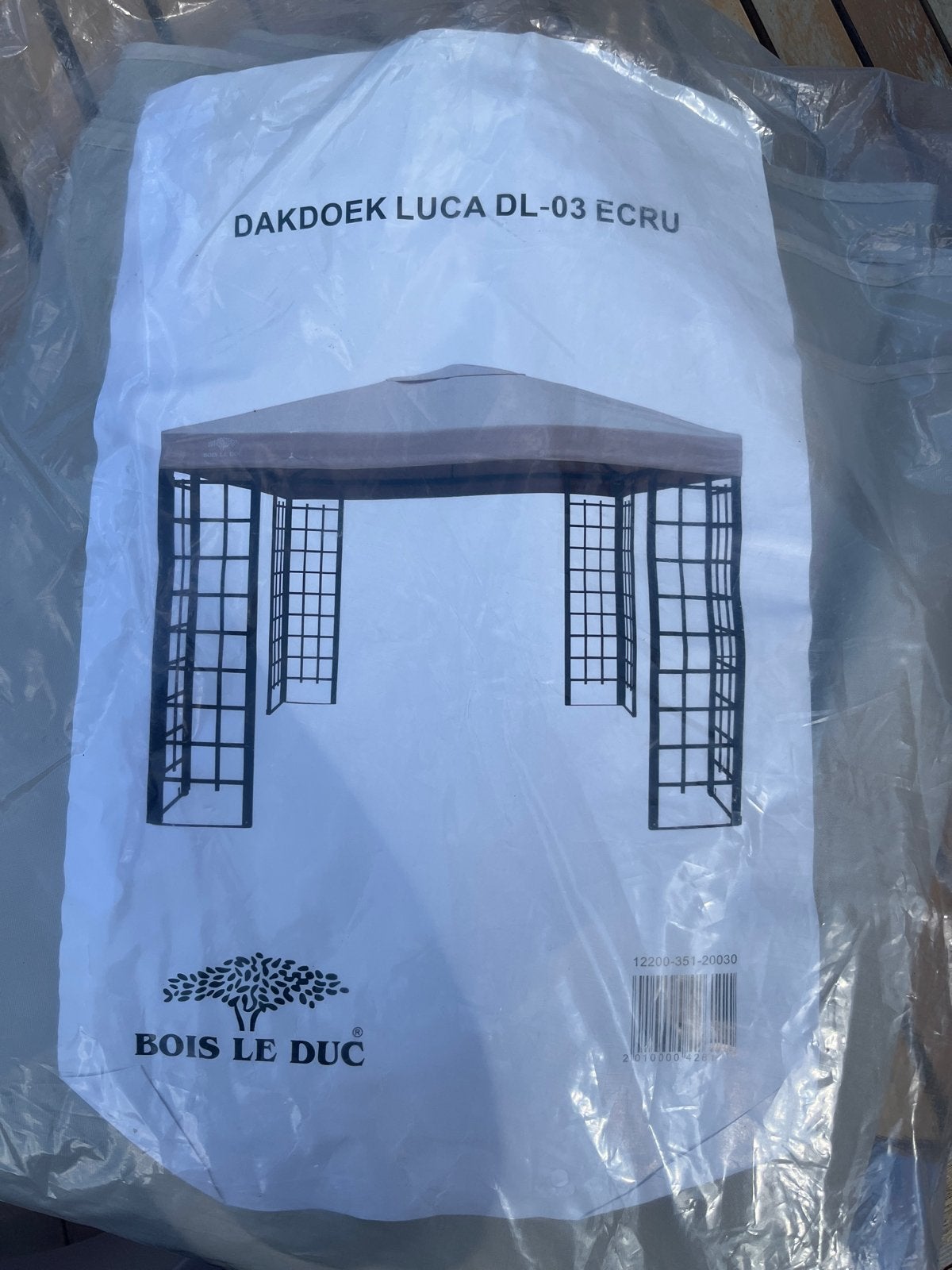 Nieuw DAKDOEK LUCA DL-03 ECRU voor Paviljoen, Ophalen of Verzenden, Nieuw, Minder dan 5 meter, Paviljoen