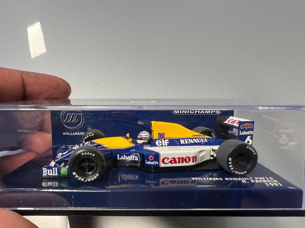 Minichamps Williams Renault FW14 R. Patrese 1991, Verzamelen, Ophalen of Verzenden, Gebruikt, Formule 1