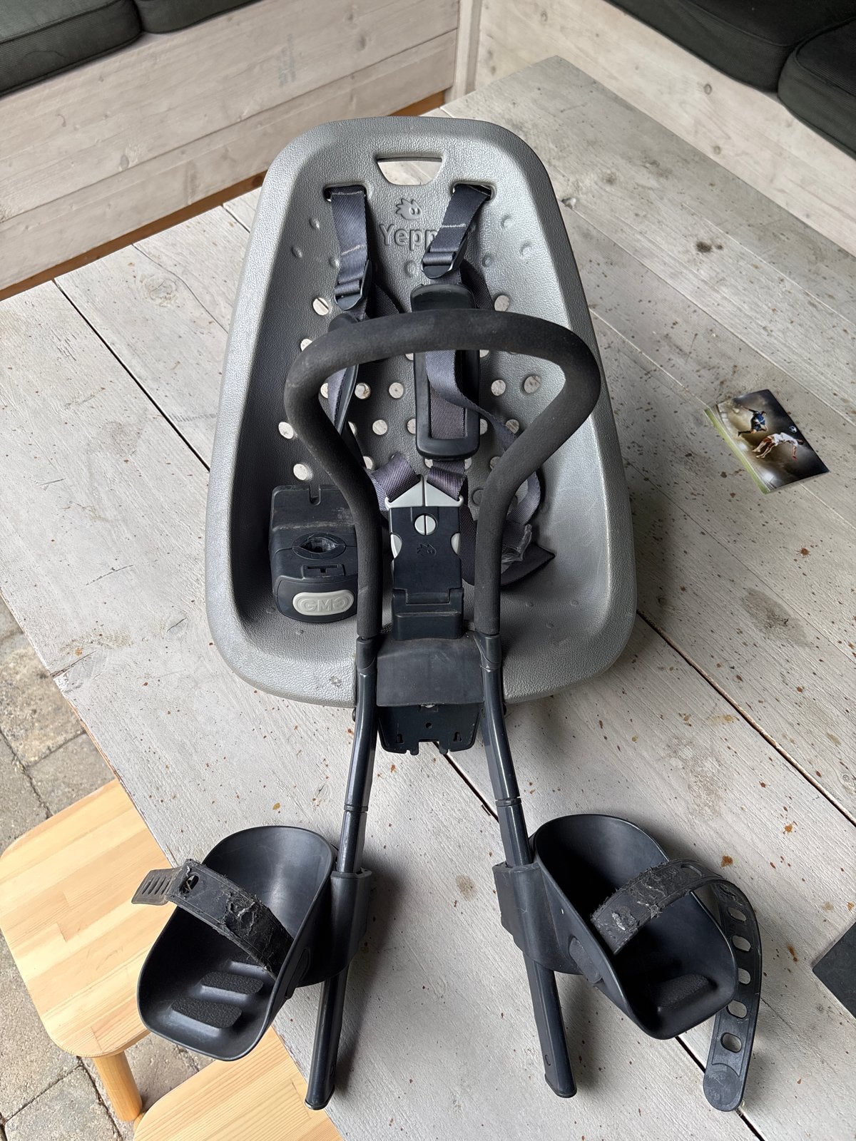 Yepp GMG Fietsstoeltje - Voorzitje, Fietsen en Brommers, Fietsaccessoires | Fietsstoeltjes, Ophalen, Voorzitje, 0 t/m 13 kg, Gebruikt