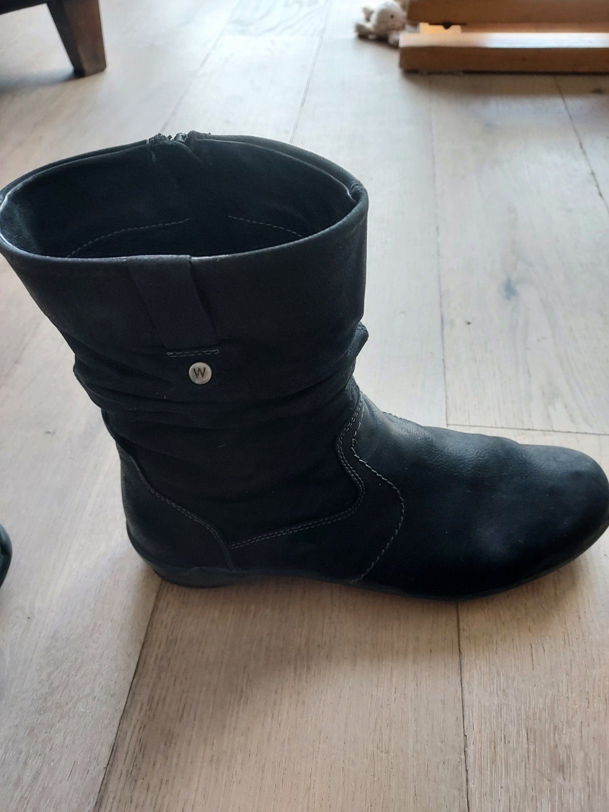 wolky enkellaars 43, Kleding | Dames, Wolky, Zwart, Ophalen of Verzenden, Gedragen