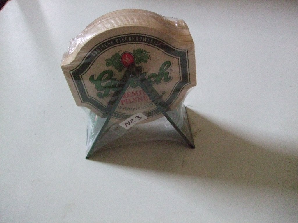 Grolsch viltjeshouder + viltjes (nr.3), Ophalen of Verzenden, Nieuw, Viltje(s), Grolsch