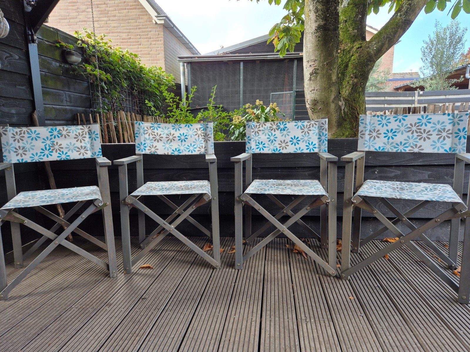 4 Regisseurs stoelen, Ophalen, Gebruikt, Hout, Inklapbaar
