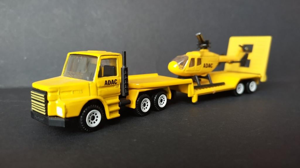 Scania Torpedo 143 H Adac Heli 1:87 Siku Pol, Schlittenbacherstrasse 60 Lüdenscheid Germany, SIKU, Ophalen of Verzenden, Bus of Vrachtwagen