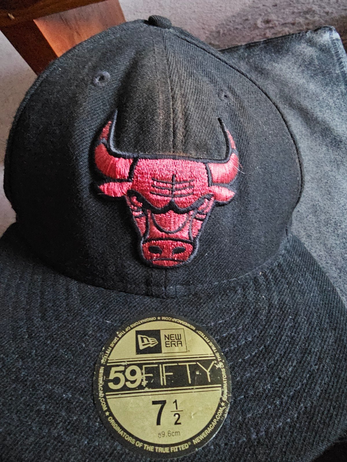 New Era Chicago Bulls 59Fifty Pet - Zwart, Kleding | Heren, Ophalen of Verzenden, Gedragen, New Era, Pet