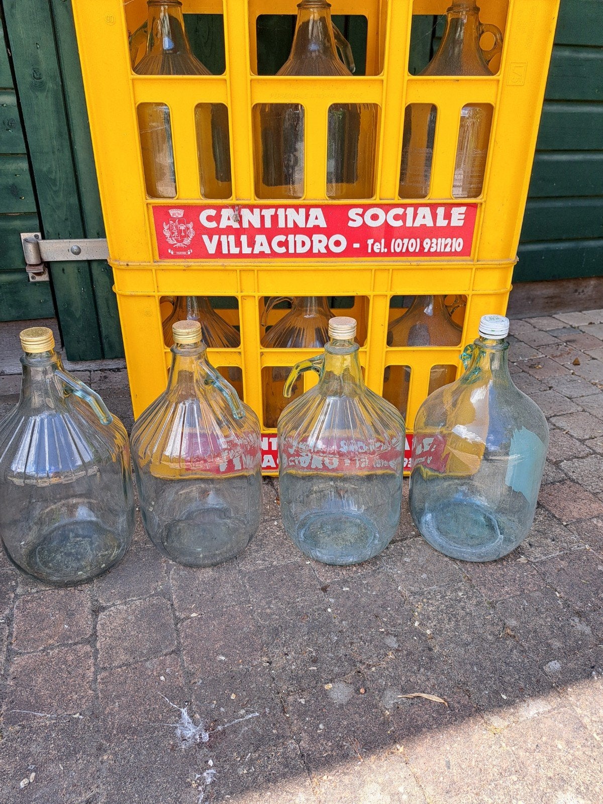 Flessen, inmaak flessen, 5 l  flessen met krat, Ophalen
