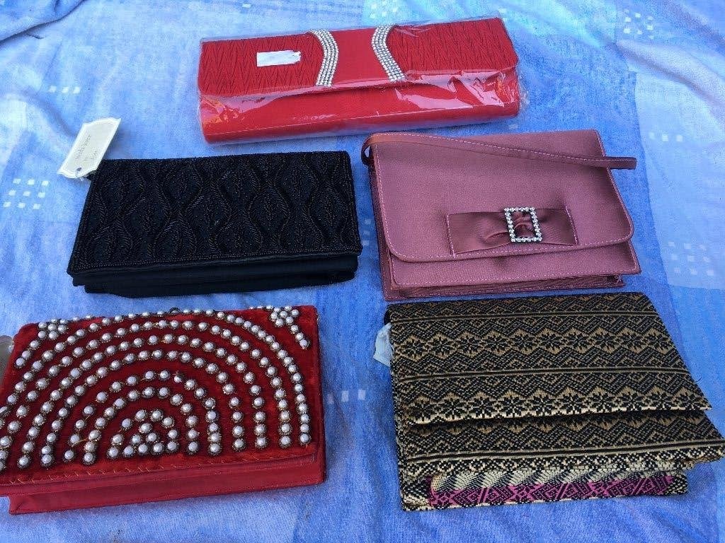 Dames handtassen, schoudertassen, rood, diverse, o.a. Just, Ophalen, Zo goed als nieuw, Rood, Avondtasje