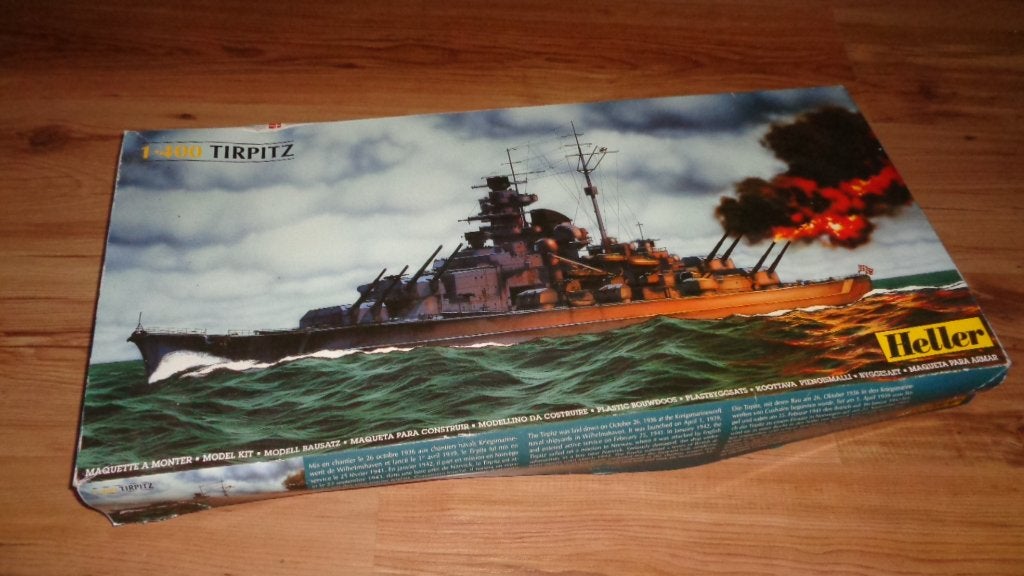 Heller bouwpakket Tirpitz schaal 1:400 af te bouwen, Hobby en Vrije tijd, Modelbouw | Boten en Schepen, Ophalen of Verzenden, Gebruikt