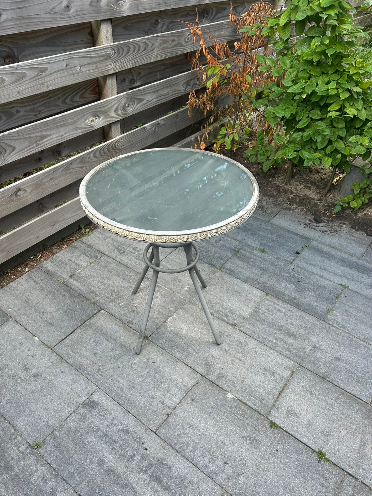 Buitentafel, Ophalen, Gebruikt, Rond, Aluminium