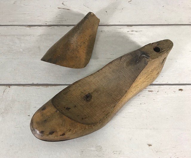 Decoratieve Franse houten schoenmal maat 38, Antiek en Kunst, Ophalen of Verzenden