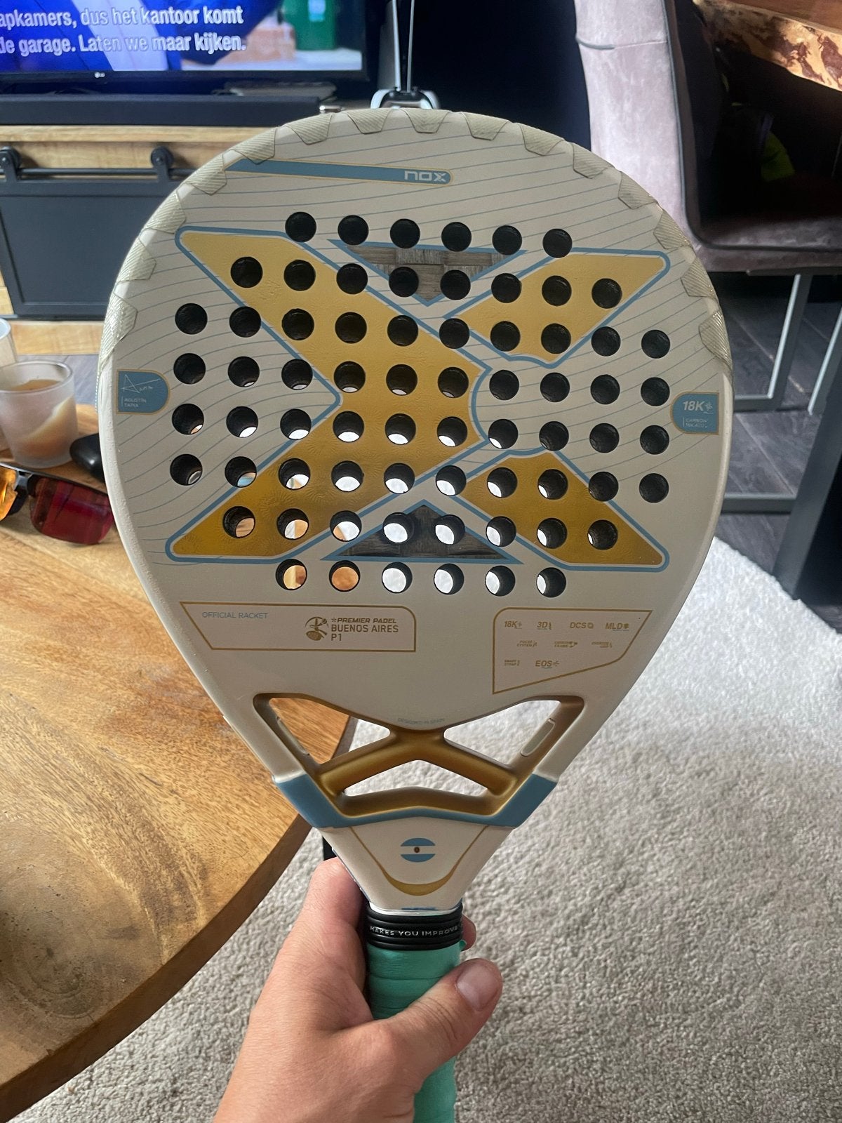 Nox Padel Racket Special Edition Buenos Aires, Ophalen of Verzenden, Gebruikt, Padelracket