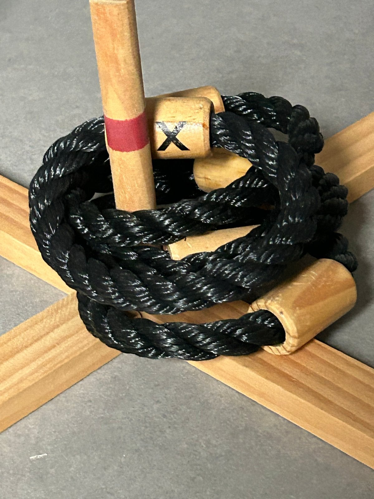 Ringwerpspel - Klassiek houten werpspel voor buiten, Een of twee spelers, Ophalen of Verzenden, Gebruikt, Reisspel
