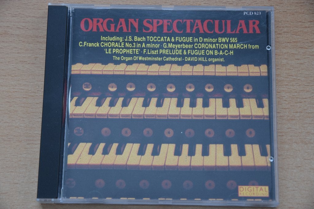 Cd David Hill Organ Spectacular, Ophalen of Verzenden, Barok, Zo goed als nieuw, Overige typen