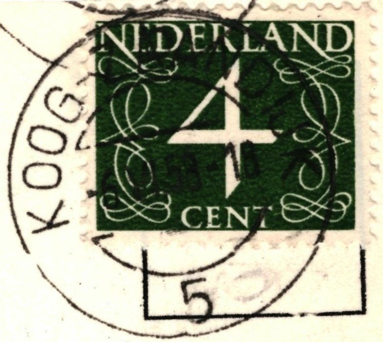 805166	Beverwijk	NH 1958 Stadhuis	Gelopen met postzegel, Ophalen of Verzenden, 1940 tot 1960, Gelopen, Noord-Holland