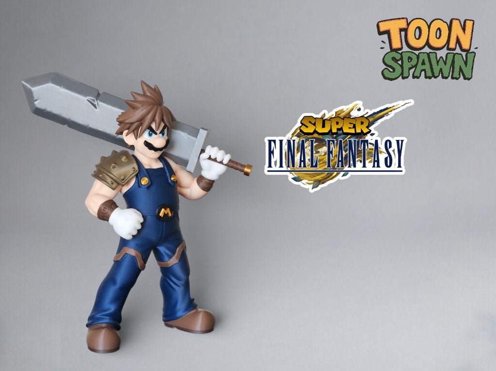 Mario Strife – 24,5 cm – Super Mario X Final Fantasy Figuur, Ophalen of Verzenden, Nieuw, Overige typen