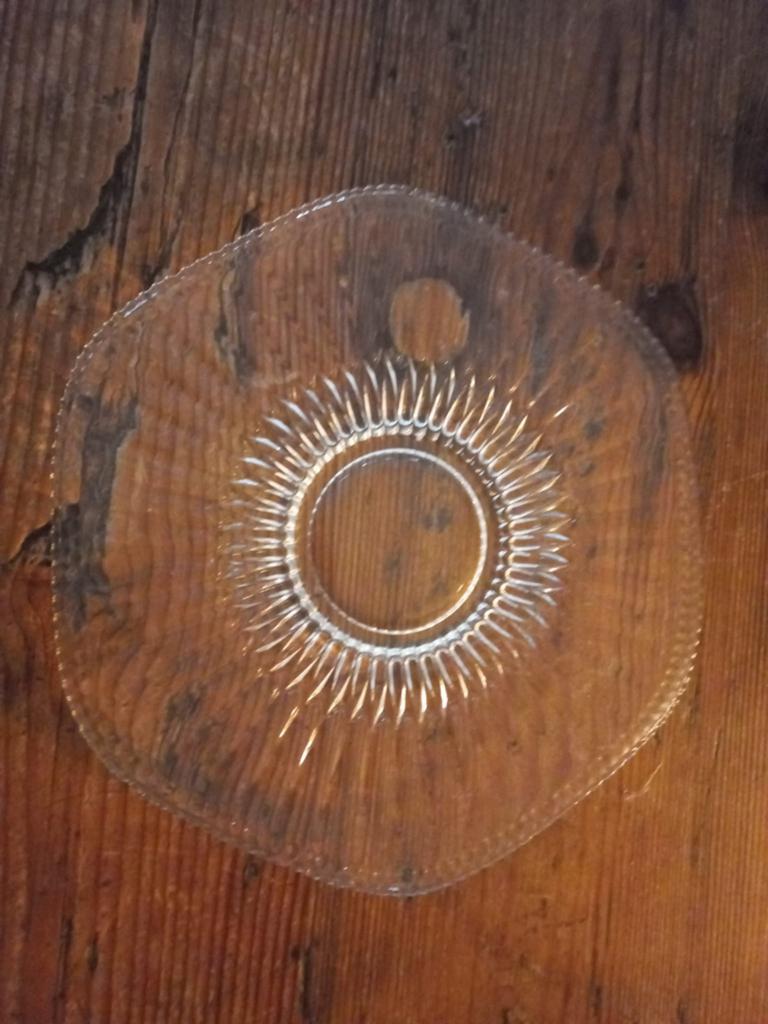 Mooie platte glazen schaal, Ophalen of Verzenden