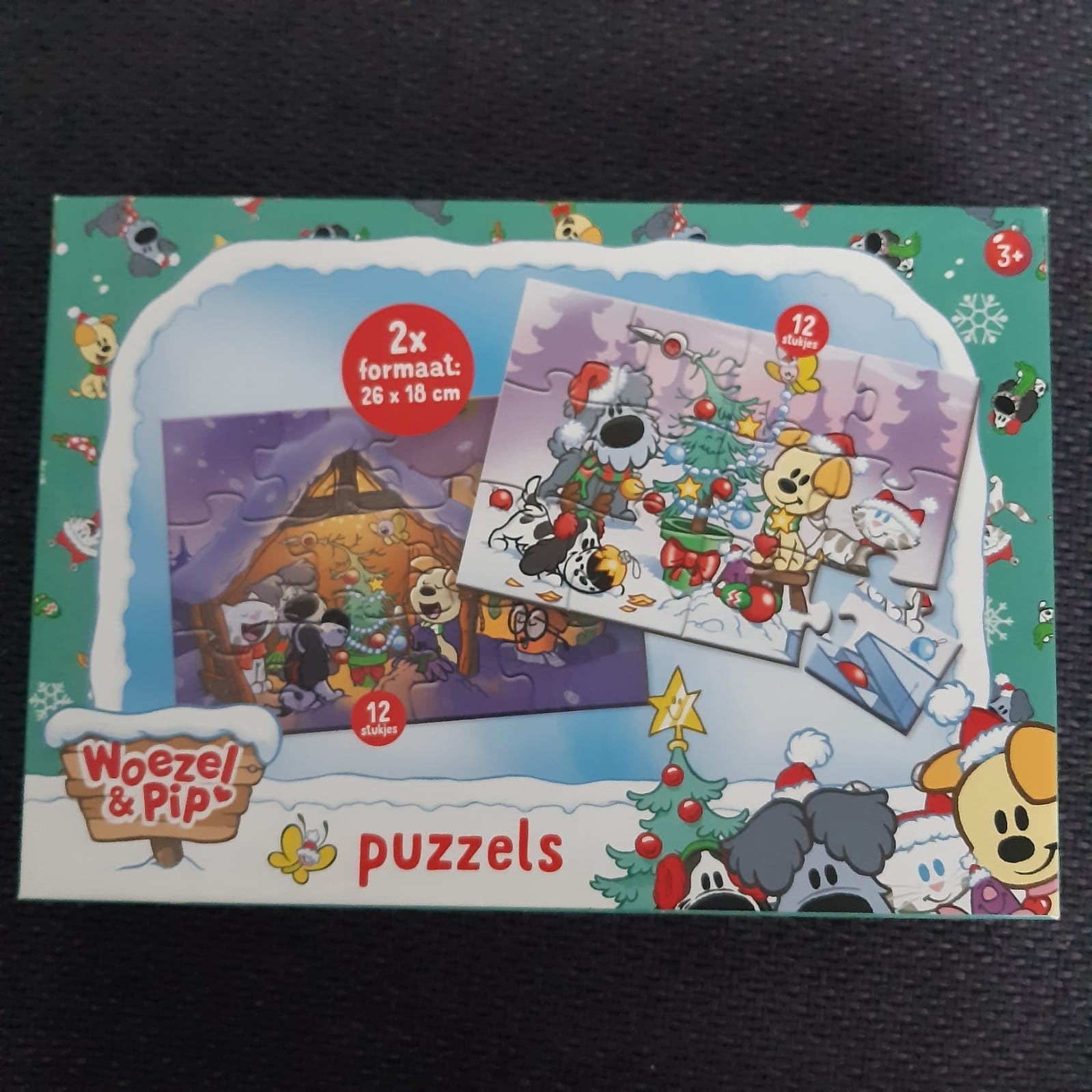Woezel & Pip Puzzels - 2x12 stukjes, Ophalen of Verzenden, 10 tot 50 stukjes, Gebruikt, 2 tot 4 jaar