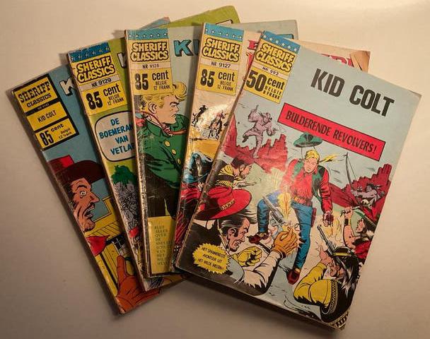 Sheriff Classics Kid Colt Stripboeken Collectie 5 delen, Boeken, Meerdere stripboeken, Ophalen of Verzenden, Gelezen