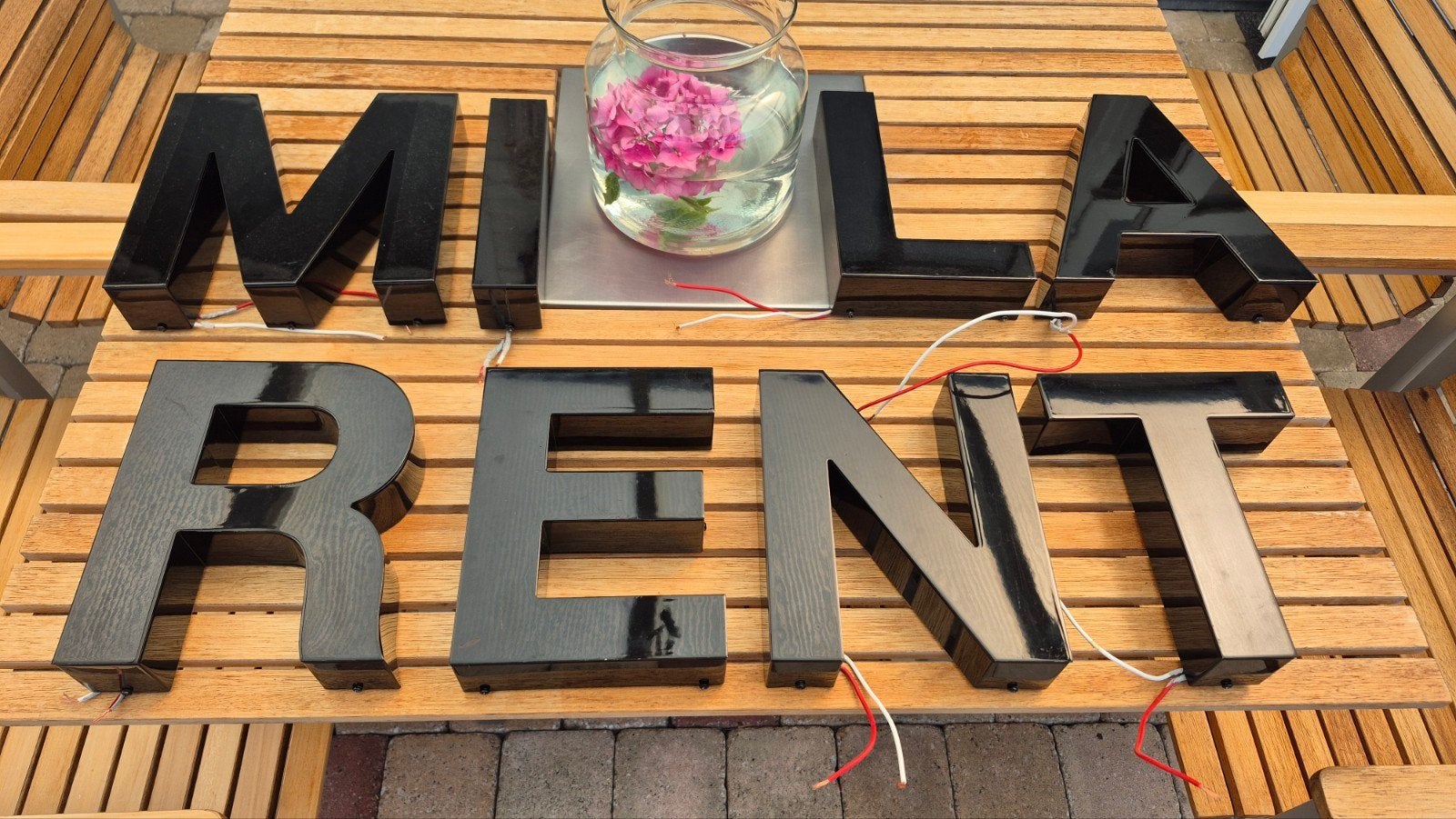 reklame letters, Ophalen of Verzenden, Gebruikt, Lichtbak of (neon) lamp