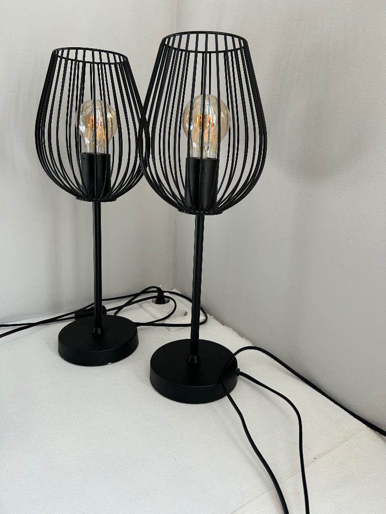Schemerlamp, Huis en Inrichting, Ophalen, 48 cm, Zo goed als nieuw, Zwart