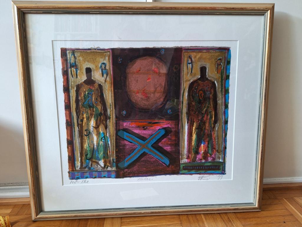 Zeefdruk Eric Toebosch - Serie "Angeli" (108/120), Ophalen