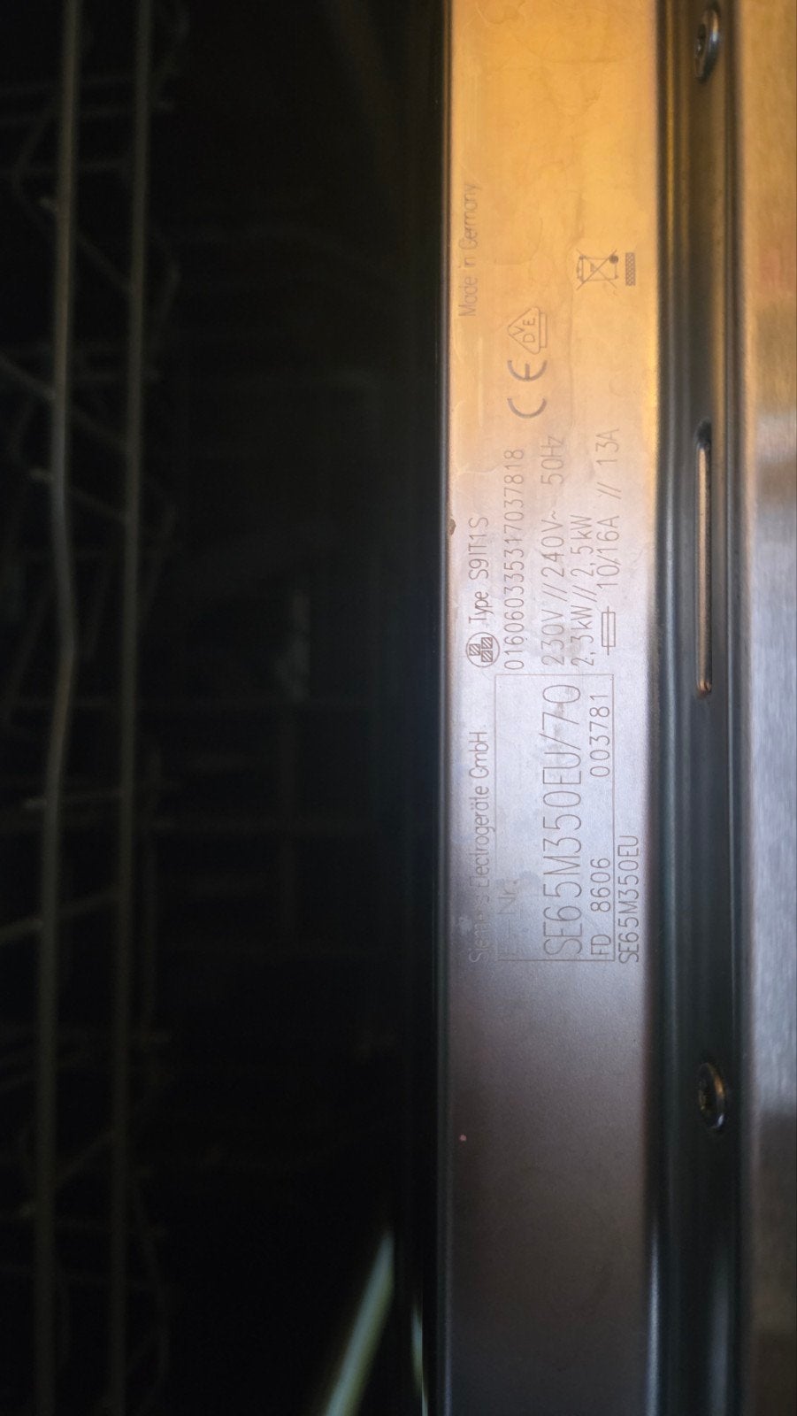 siemens vaatwasser onderdelen SE65M350EU/70
FD8606, Witgoed en Apparatuur, Vaatwasmachines, Ophalen, Inbouw, Minder dan 85 cm