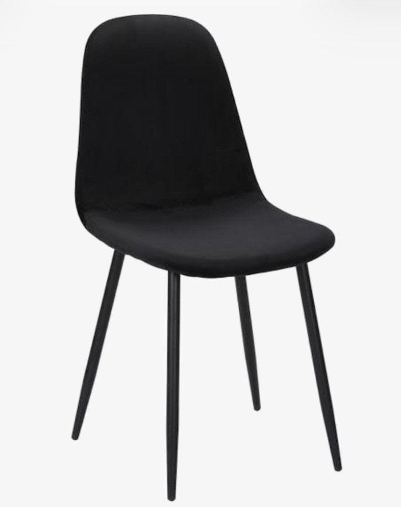 Eettafelstoelen zwart 4x soph& tess, Huis en Inrichting, Ophalen, Zo goed als nieuw, Zwart, Vier