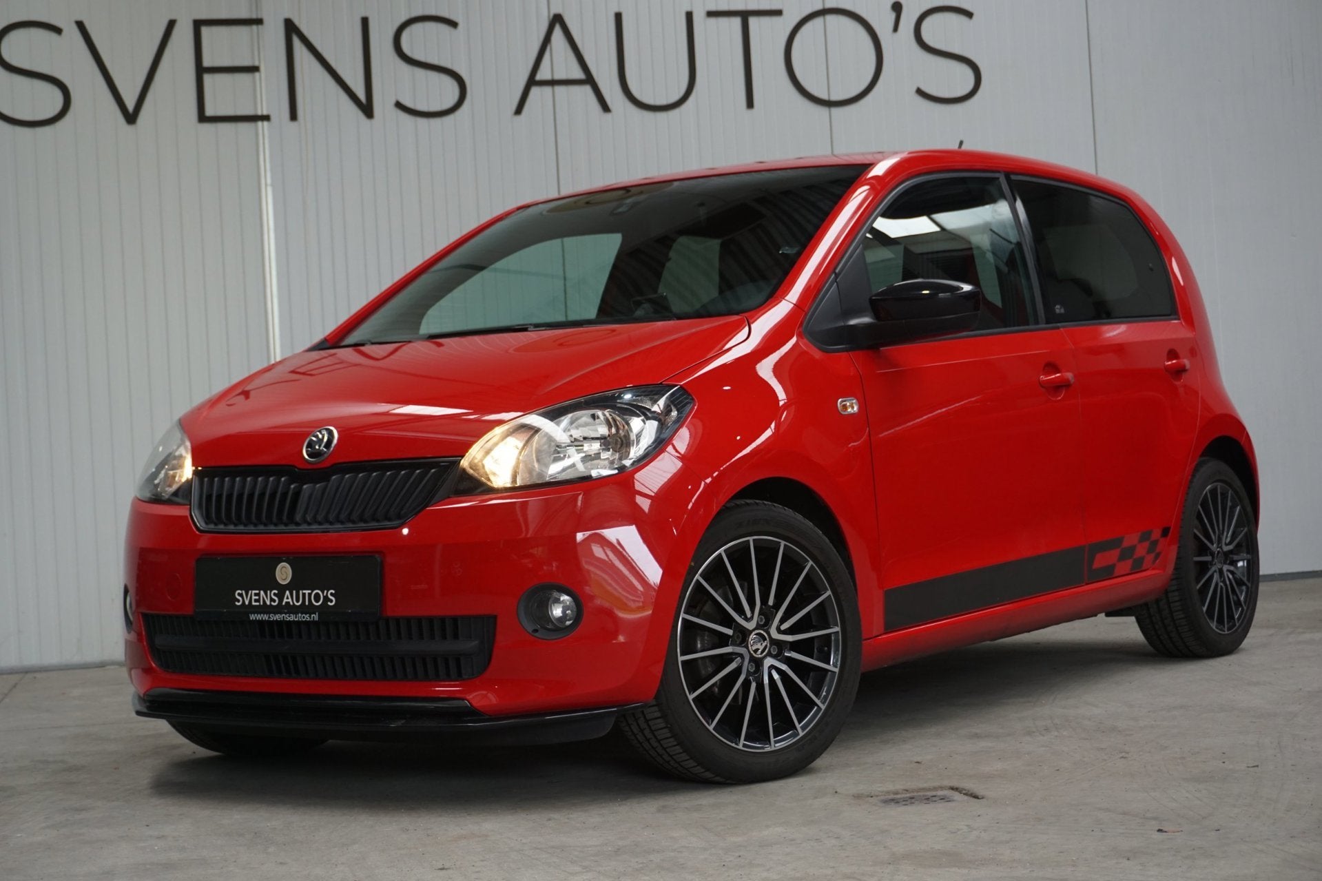 Skoda Citigo 1.0 Monte Carlo Stoelverwarming|Cruise|Navi|Air, Auto's, Voorwielaandrijving, Stof, Gebruikt, Zwart