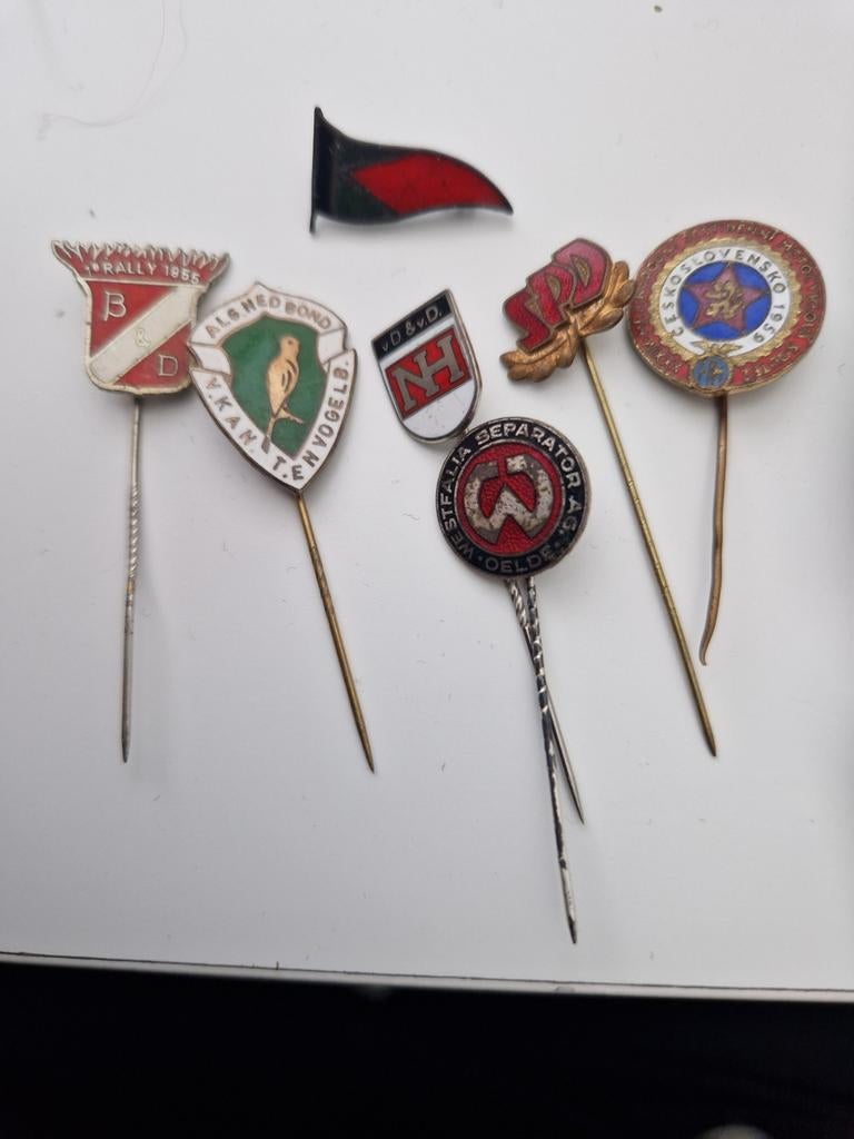 Diverse Vintage Speldjes - Verzameling van 7 Stuks, Verzamelen, Speldjes, Pins en Buttons, Ophalen of Verzenden