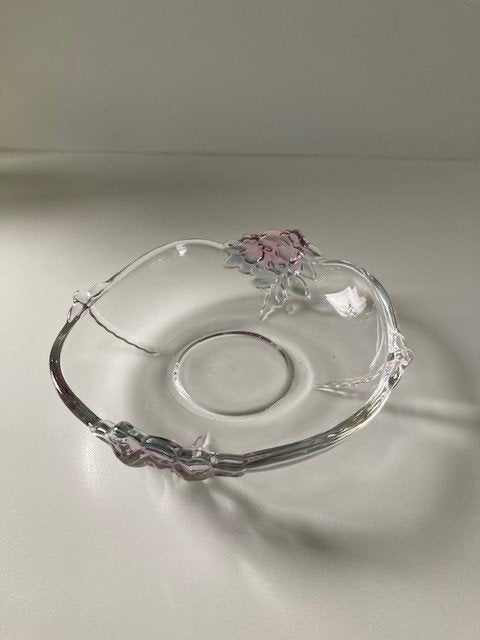 bonbon/koekschaaltje Walther Glass rozen/blad versiering, Ophalen of Verzenden