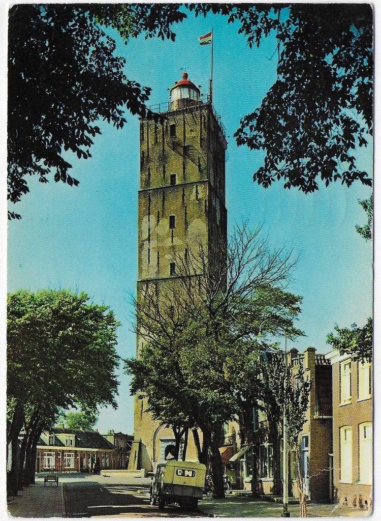 West Terschelling De Brandaris Gelopen Ansichtkaart (B2824, Ophalen of Verzenden, 1980 tot heden, Gelopen, Waddeneilanden