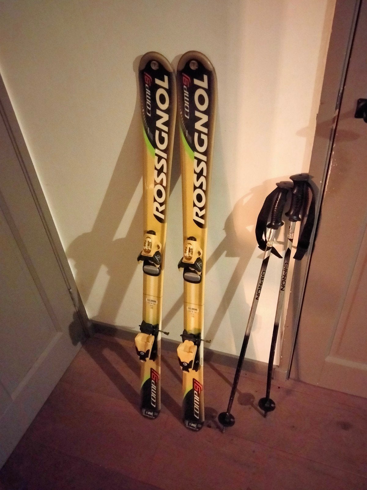 Ski's-kinder ski's maat 120 Rossignol goudgeel, Ophalen, Gebruikt, 100 tot 140 cm, Rossignol