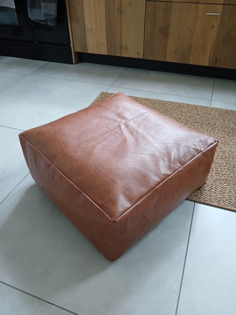 Poef, Huis en Inrichting, Banken | Voetenbanken en Poefen, Ophalen, Minder dan 50 cm, Rond, Minder dan 50 cm
