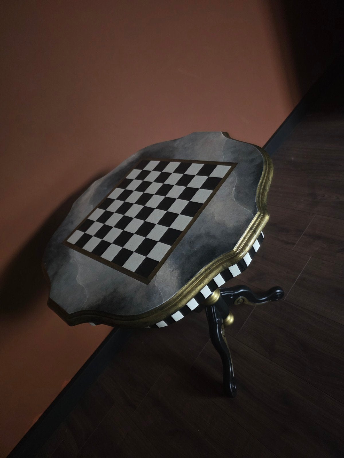 Salontafel • bijzettafel • schaaktafel, Ophalen