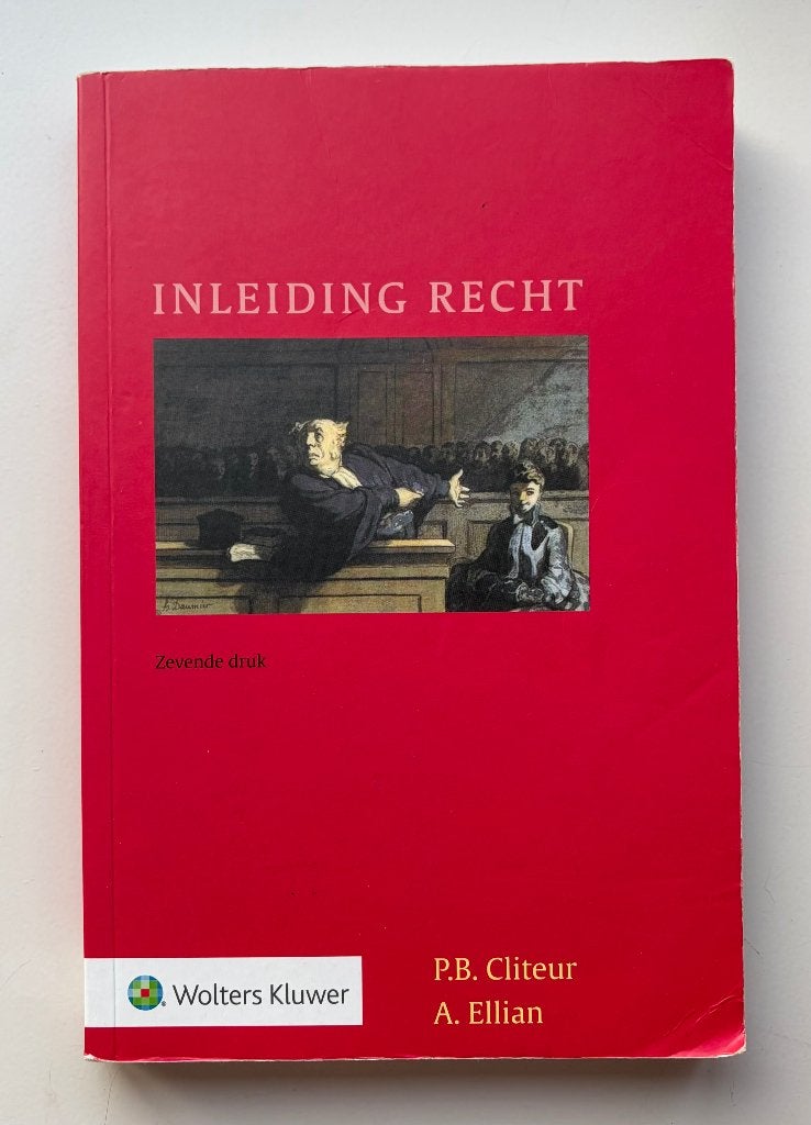 Inleiding recht, Boeken, Studieboeken en Cursussen, Ophalen of Verzenden, Alpha, Zo goed als nieuw, WO