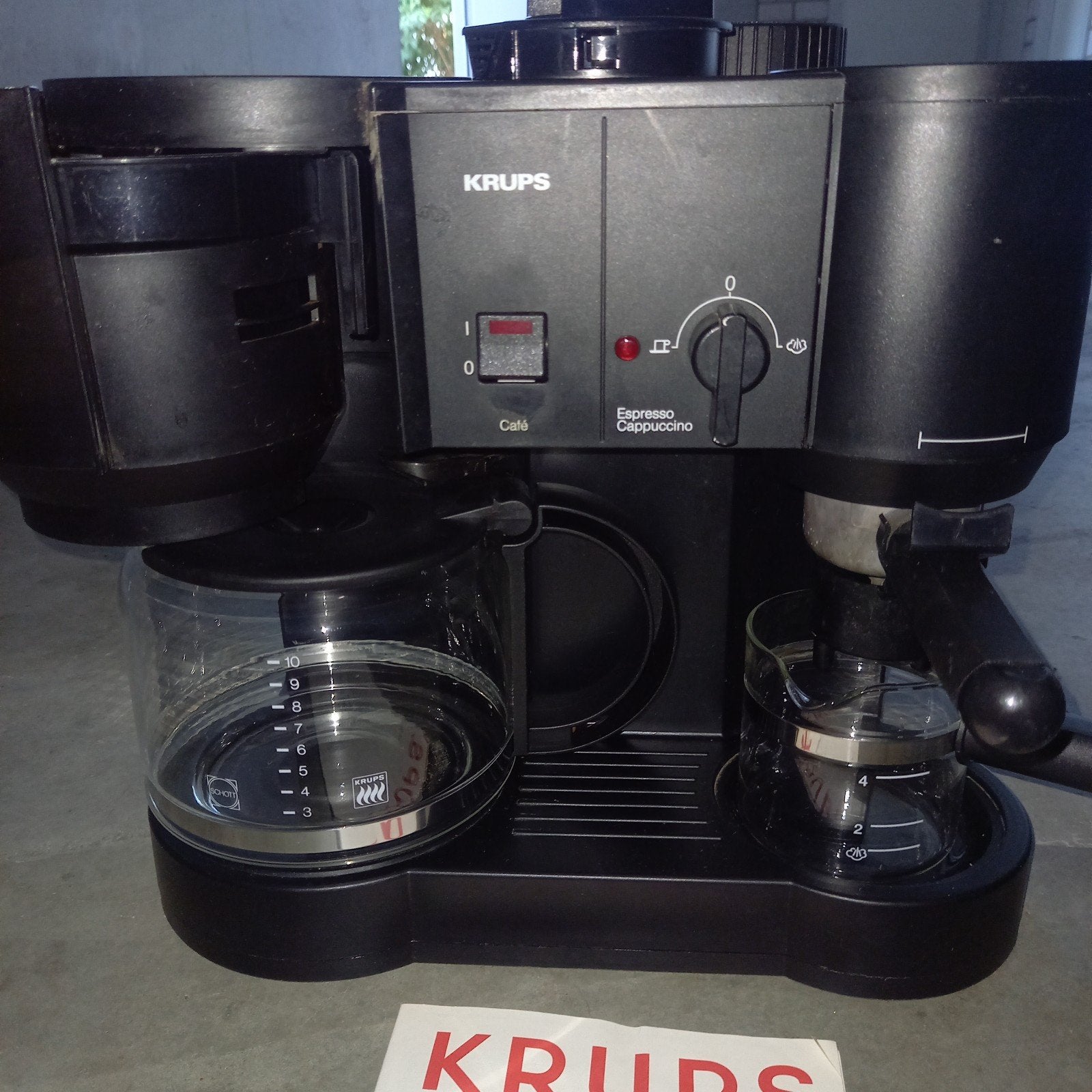 Krups koffie / espressoautomaat, Ophalen