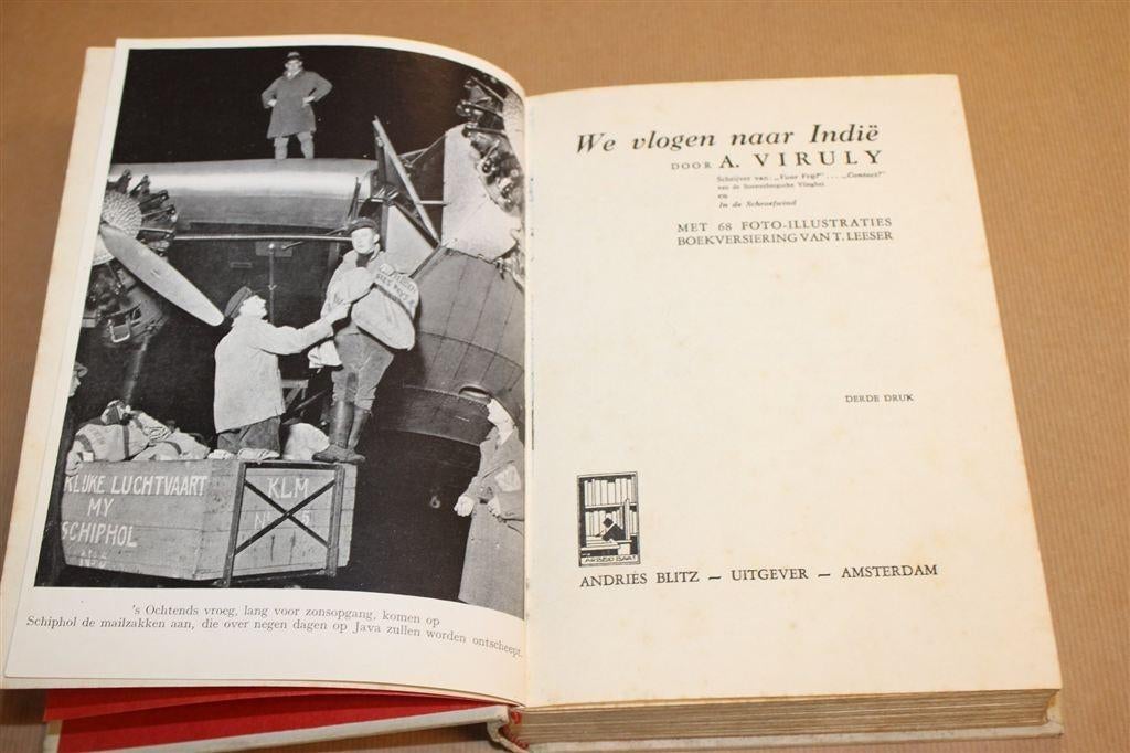 We Vlogen naar Indië — Viruly, Vintage Uitgave 1933, Ophalen of Verzenden, Gelezen