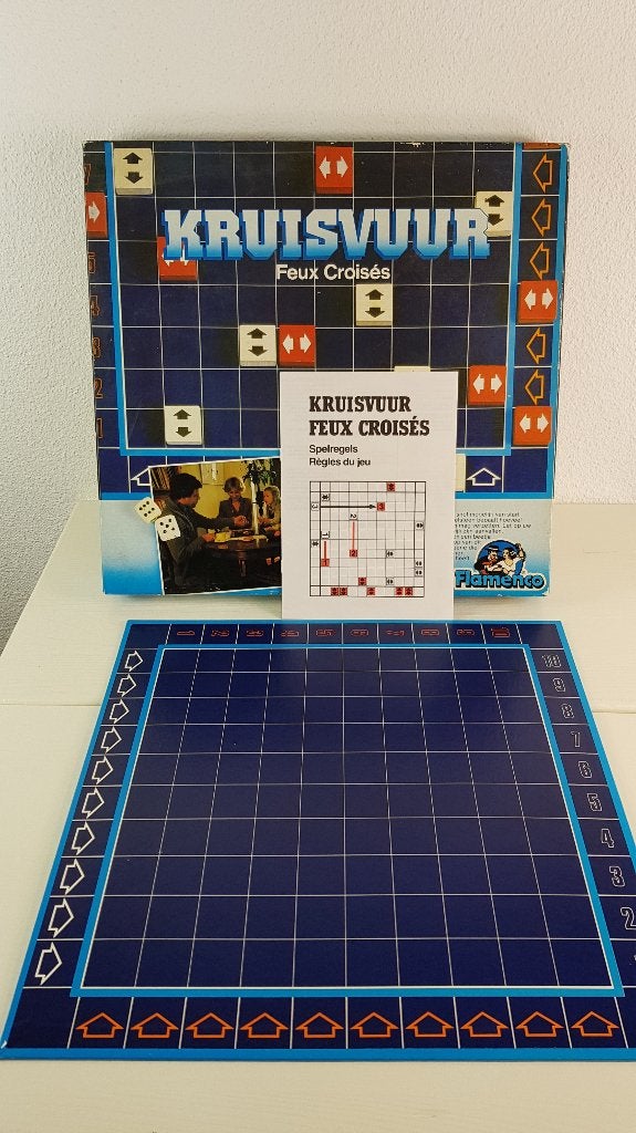 Kruisvuur bordspel, vintage Flamenco. 6A8, Hobby en Vrije tijd, Tweedehands verkoop, Tweedehands verkoop, Gebruikt, Ophalen of Verzenden