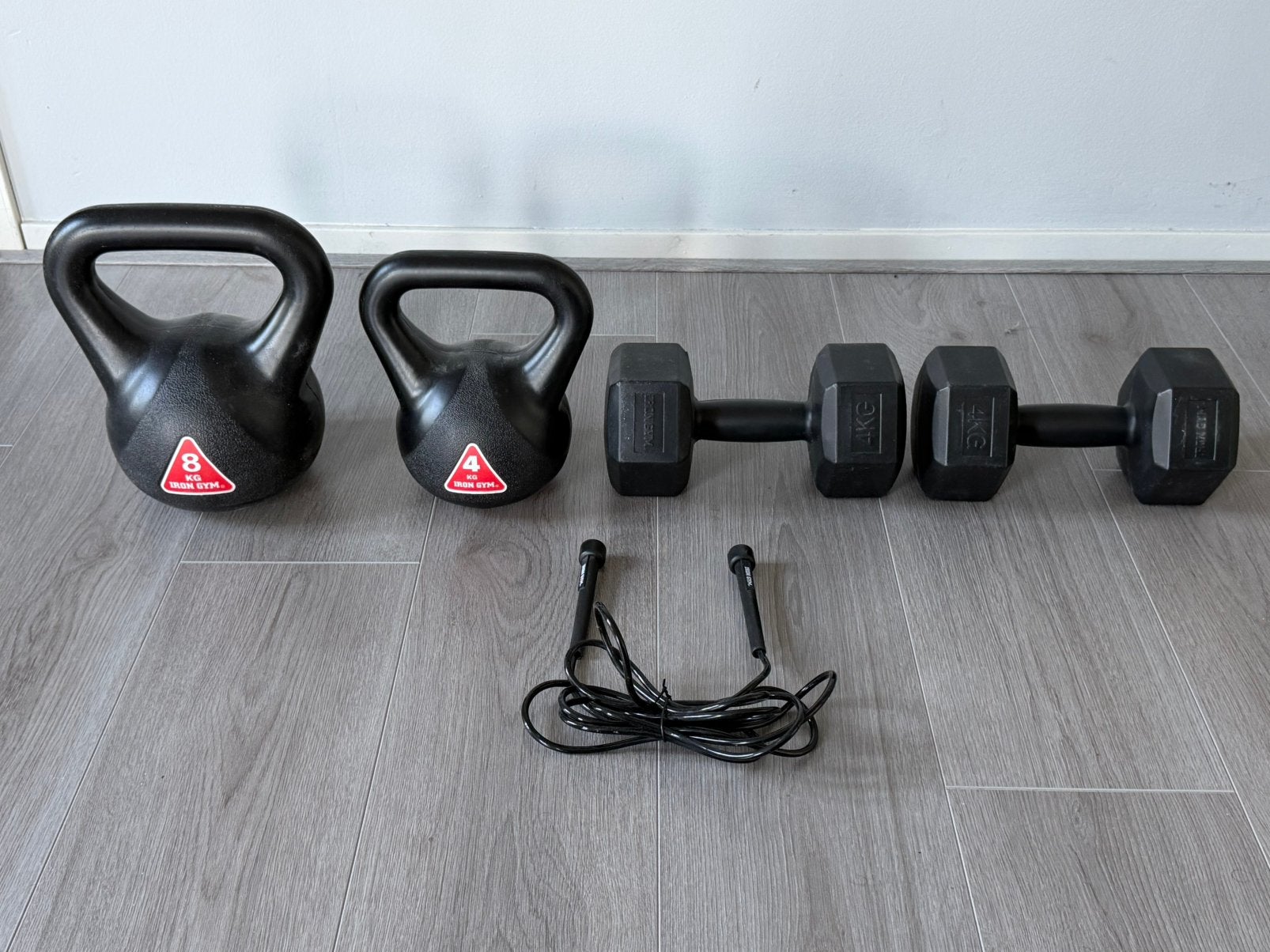 5 delige fitness set in nieuwstaat, Ophalen, Zo goed als nieuw, Kettlebell