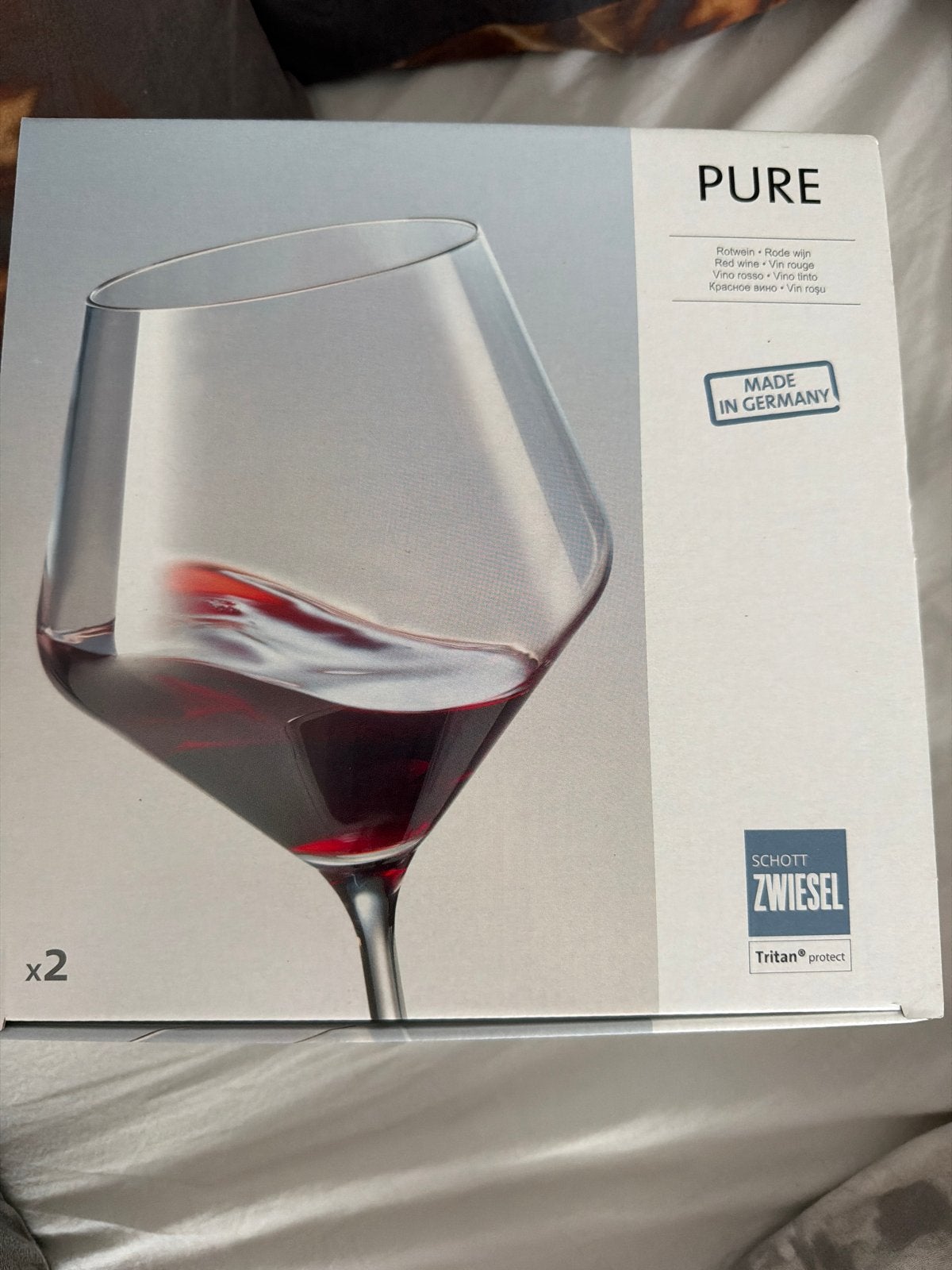 Schott Zwiesel Pure rode wijnglazen - set van 2 heb er meer, Ophalen of Verzenden, Nieuw, Transparant, Glas
