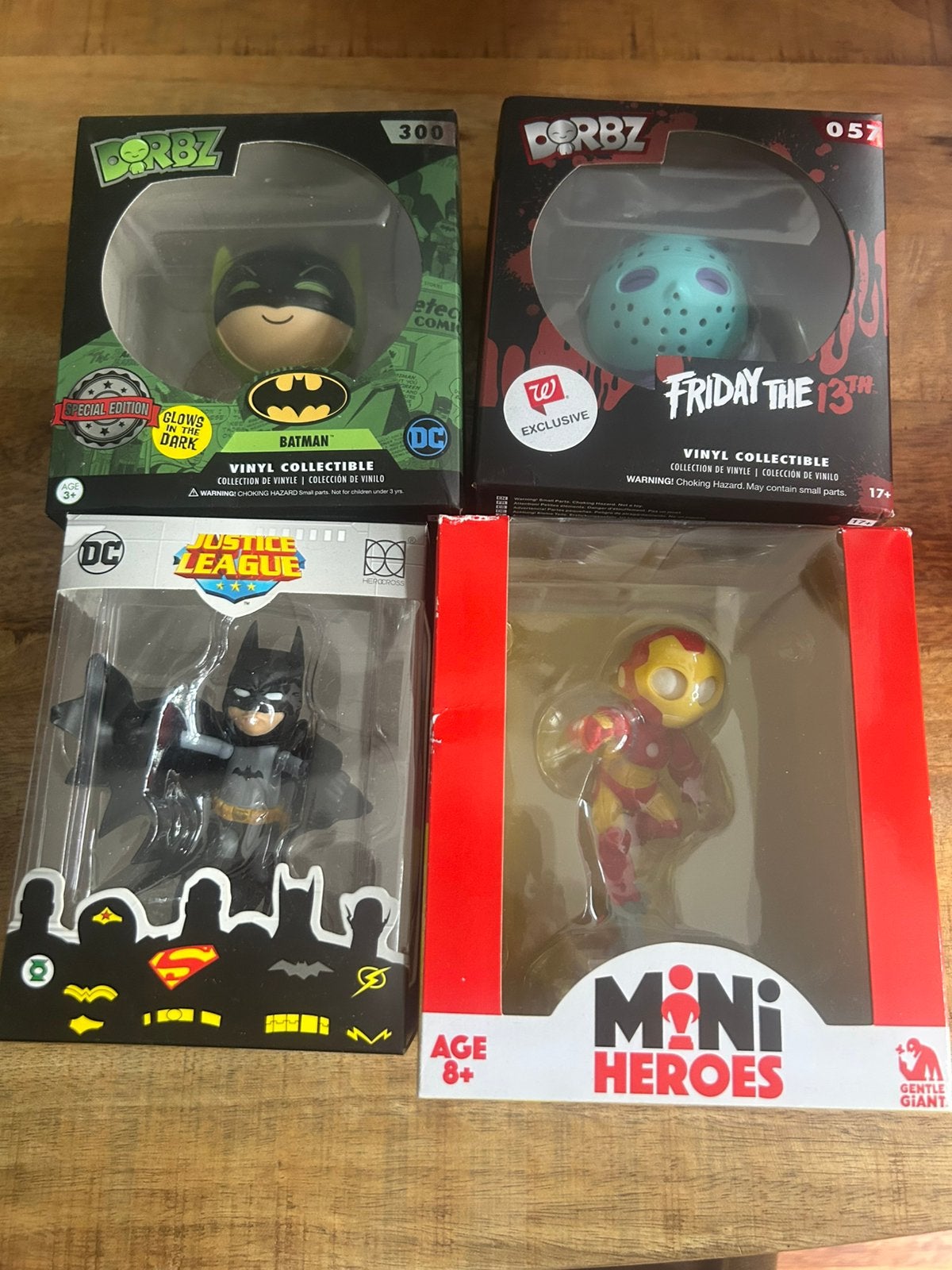 Mini heroes friday the 13, Iron man, Batman,, Ophalen of Verzenden, Zo goed als nieuw
