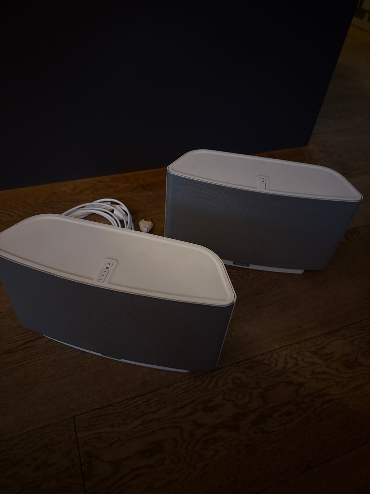 Twee witte Sonos Play:5 Gen 1 speakers, Audio, Tv en Foto, Ophalen, Stereo speakers, Gebruikt, WiFi