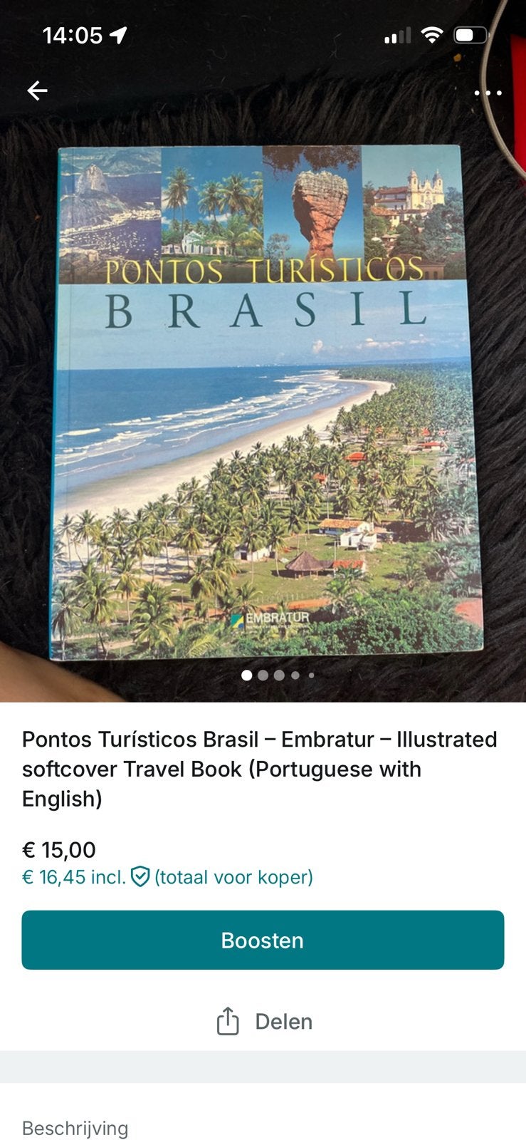 Boek touristische punten in Brazilië (Portuguees/Engels), Overige merken, Ophalen of Verzenden, Reisgids of -boek, Zuid-Amerika