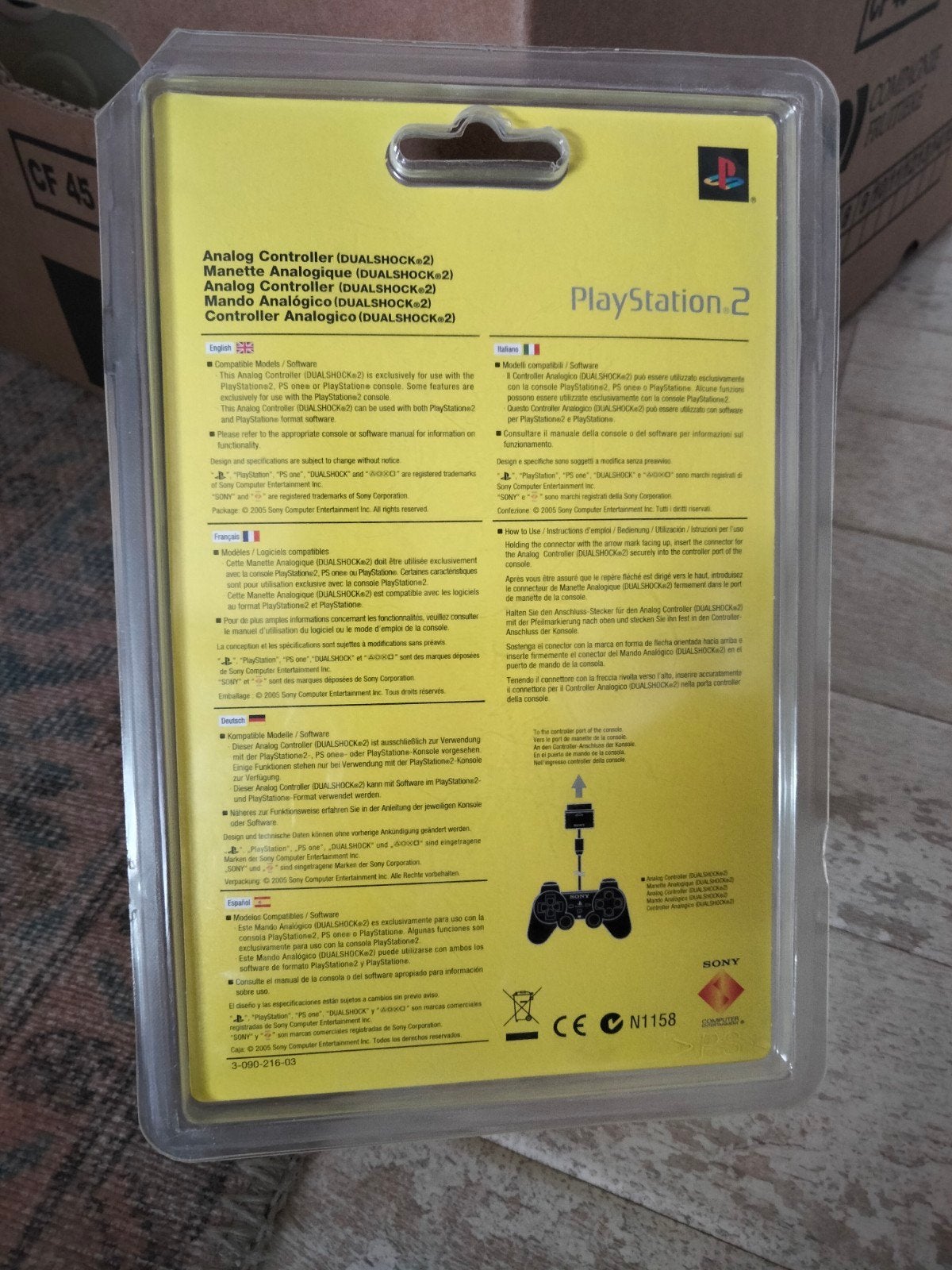 PlayStation 2 DualShock 2 Controller - Nieuw in verp., Spelcomputers en Games, Spelcomputers | Sony PlayStation 2, Nieuw, Zilver