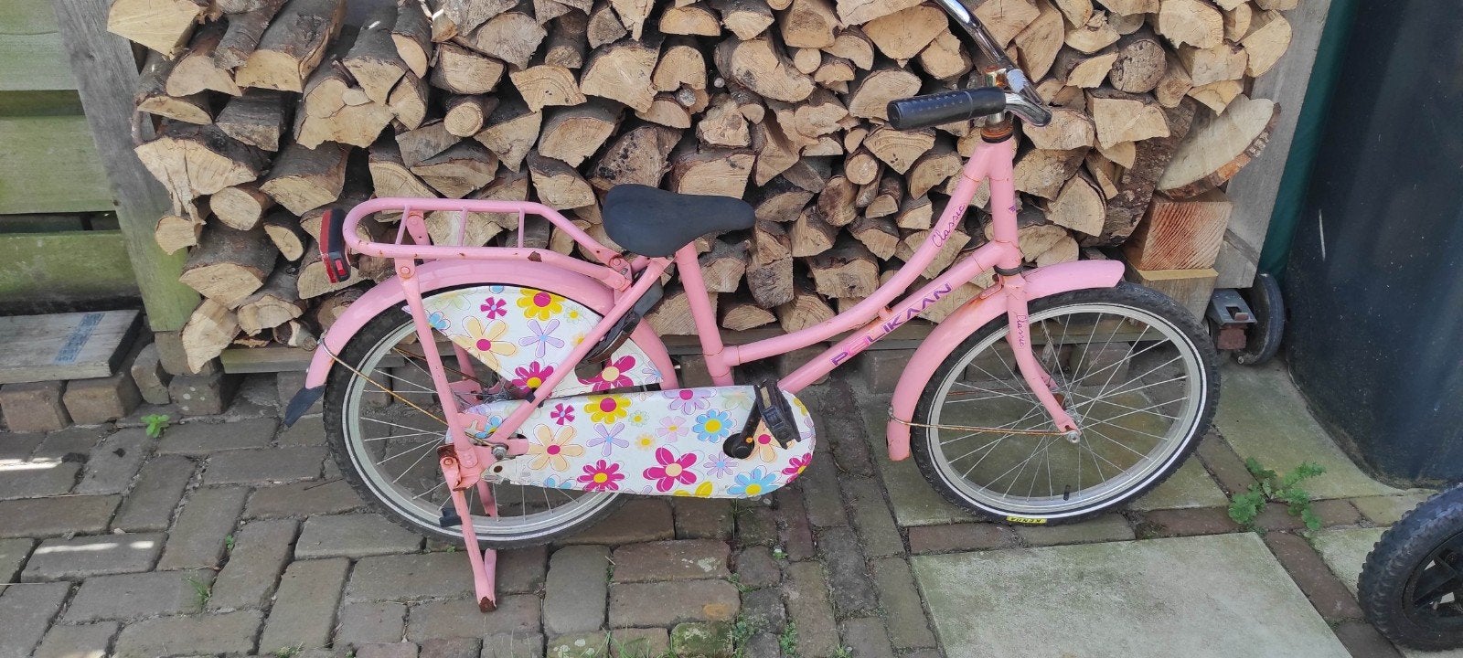 20 inch Meisjes fietsje gebruikt, Ophalen, Gebruikt, Pelikaan, Terugtraprem