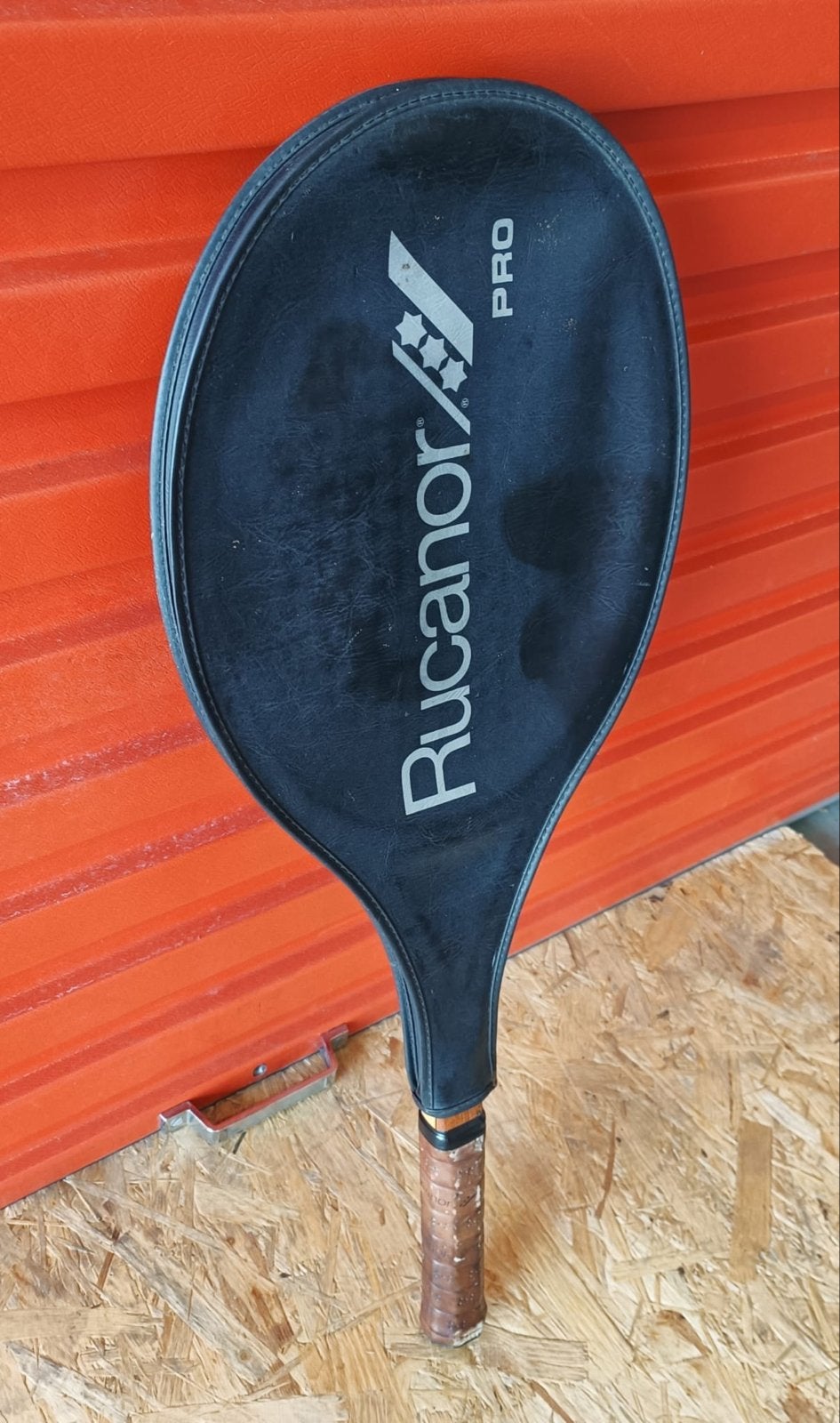 Rucanor Pro Tennisracket met hoes - Vintage, Ophalen of Verzenden, Gebruikt, Racket, Overige merken