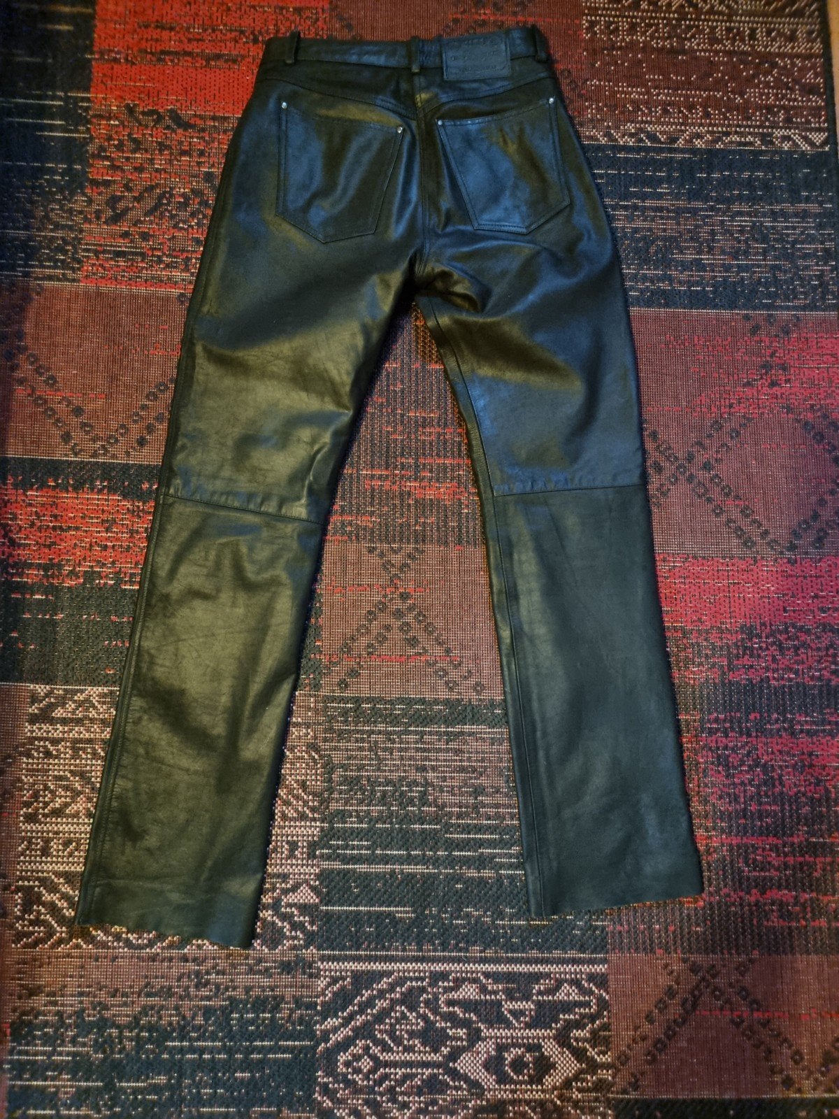 Echte leer motor broek, Motoren, Ophalen, Broek | leer, Motorkledingstore breda gekocht, Nieuw zonder kaartje