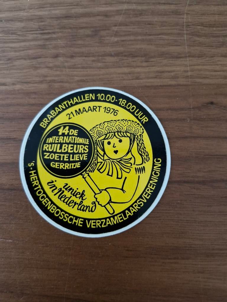 6591 Vintage sticker 14e Internationale Ruilbeurs 1976, Ophalen of Verzenden