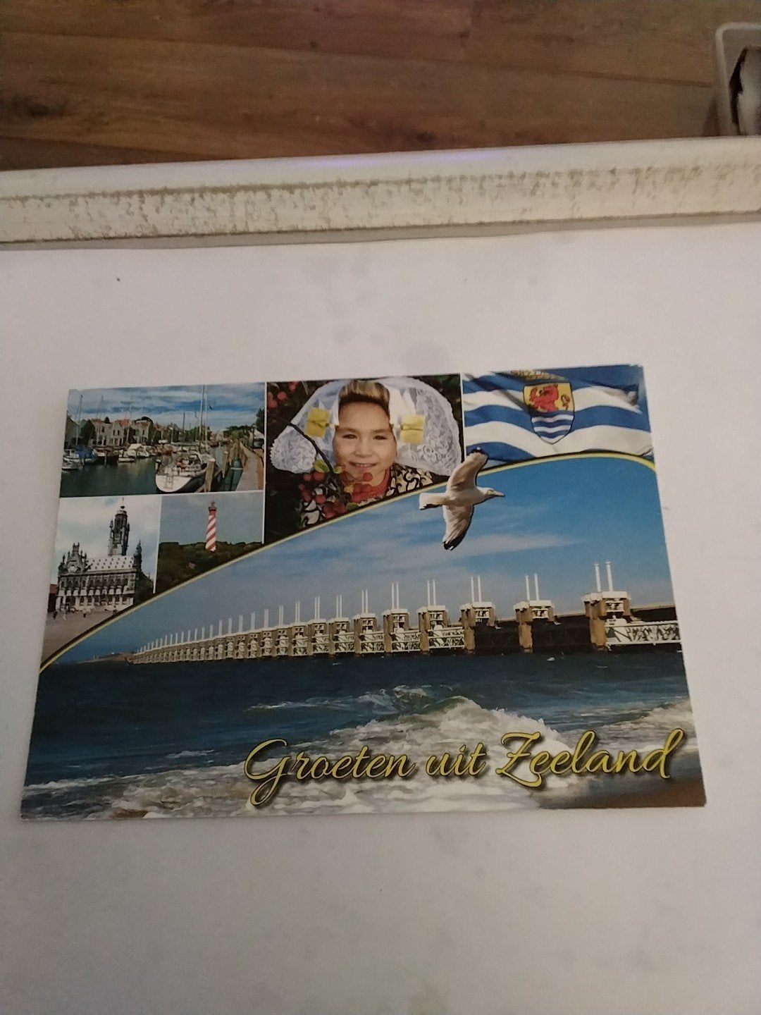 Ansichtkaart Groeten uit Zeeland - Gelopen, Verzamelen, Ansichtkaarten | Nederland, Ophalen of Verzenden, 1980 tot heden, Gelopen
