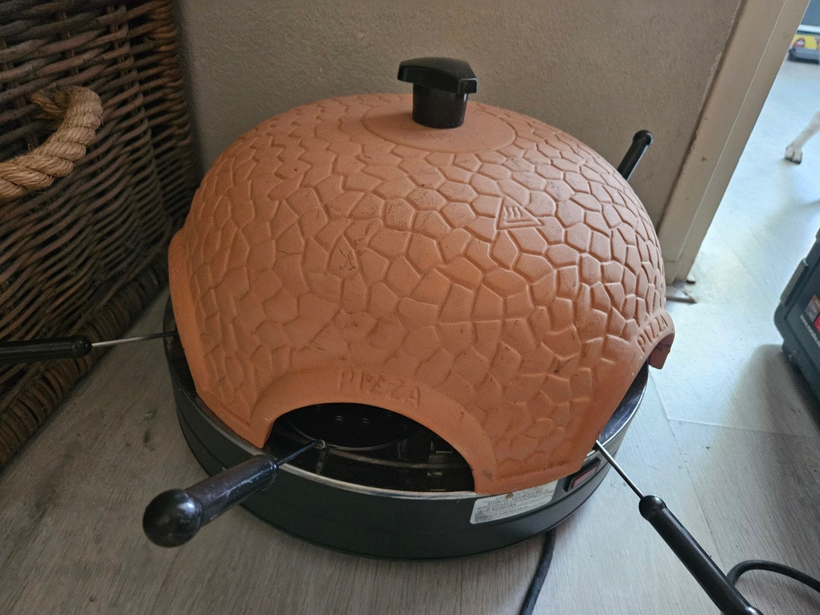 pizza rette, Ophalen, Gebruikt